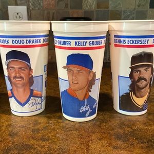 Lot of 3 MLB Icee/Arctic Blast sports memorabilia beverage cup
